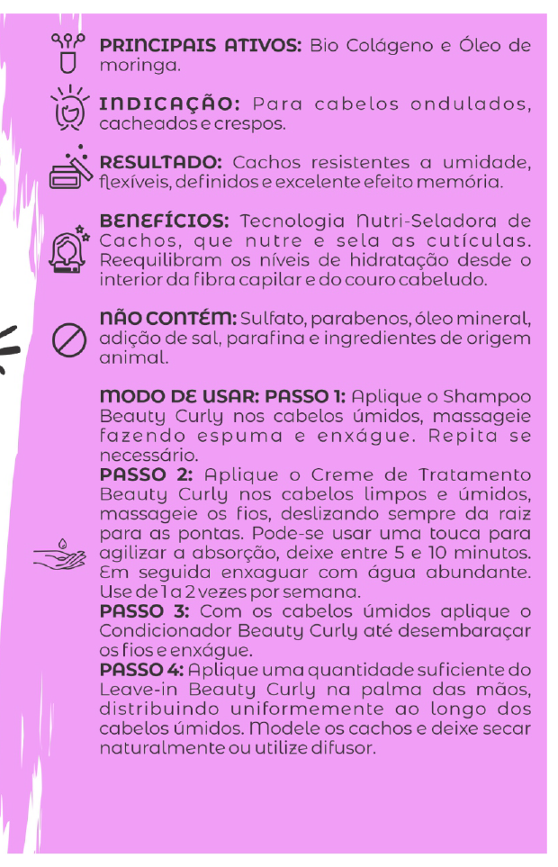Linha para Cabelos Beauty Curly