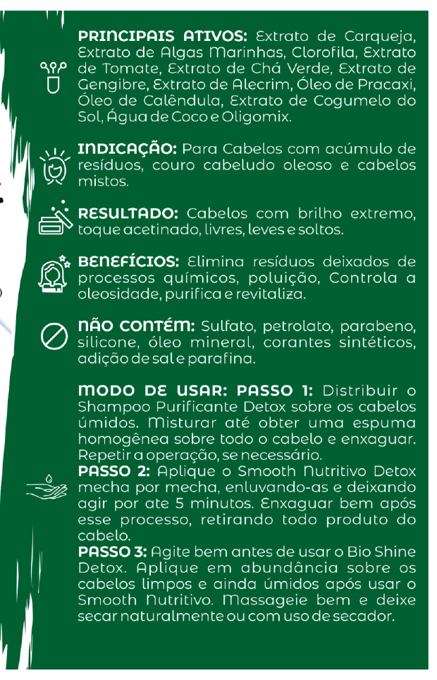 Linha para Cabelos Detox Capilar