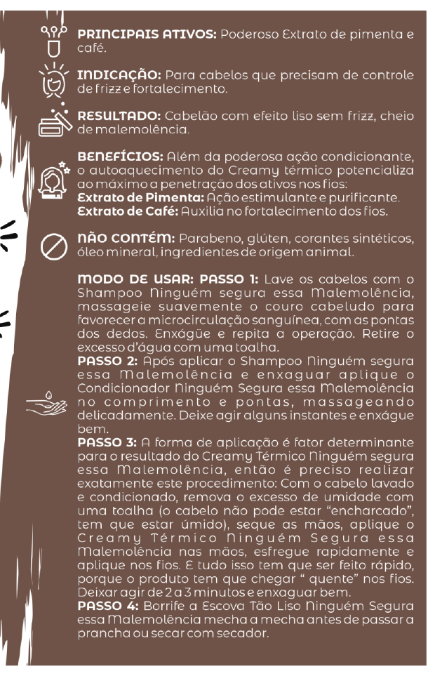 Linha para Cabelos Malemolência