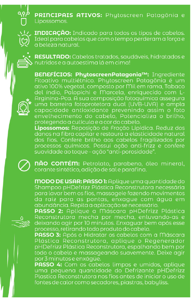 Linha para Cabelos PH Defrizz