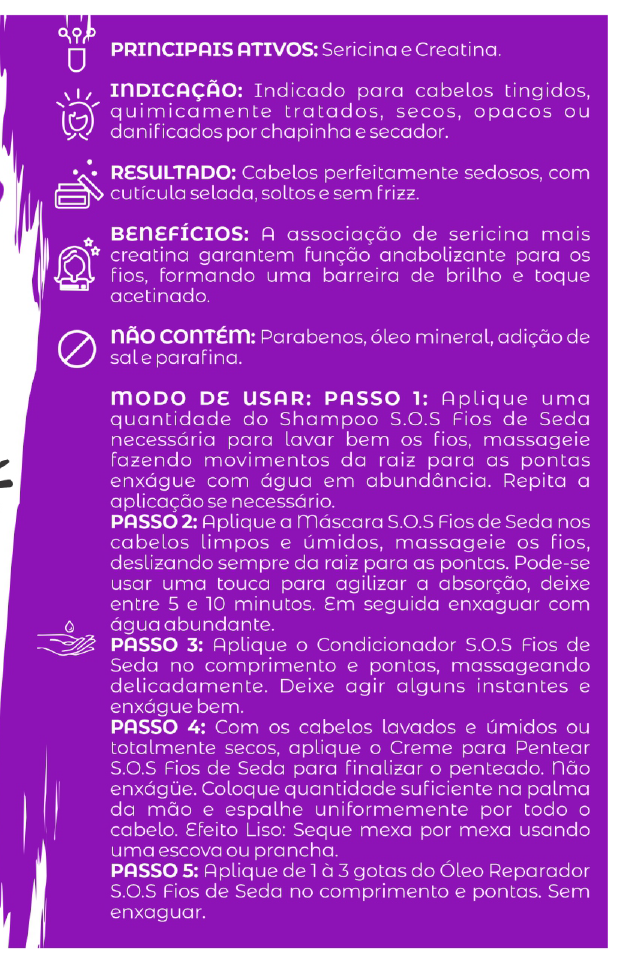 Linha para Cabelos - S.O.S Fios de Seda