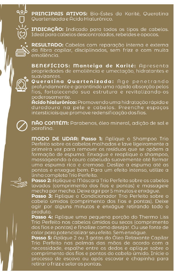 Linha para Cabelos Trio Perfeito