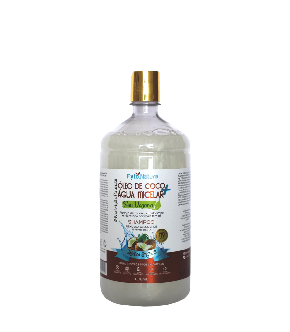 Shampoo Sou Vegana Oleo de Coco e Água Micelar