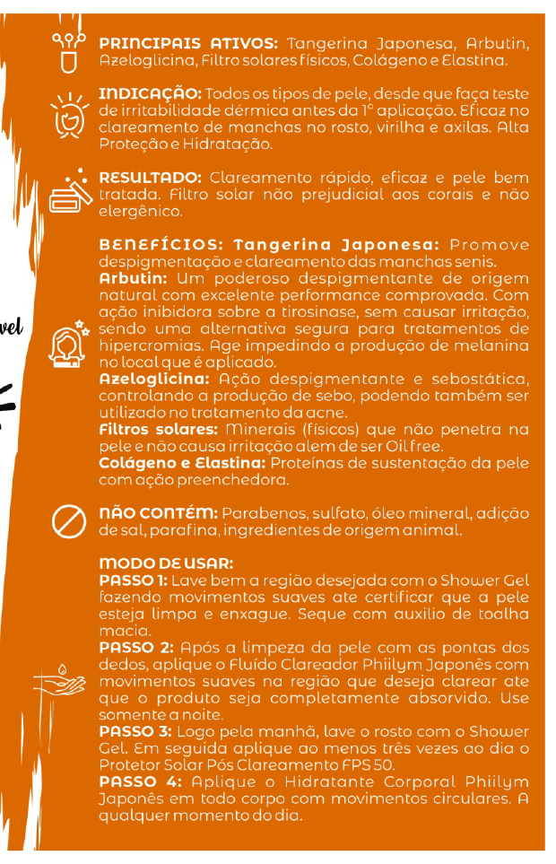 Linha Phiillym Japonês - Com Protetor Solar Sem Cor