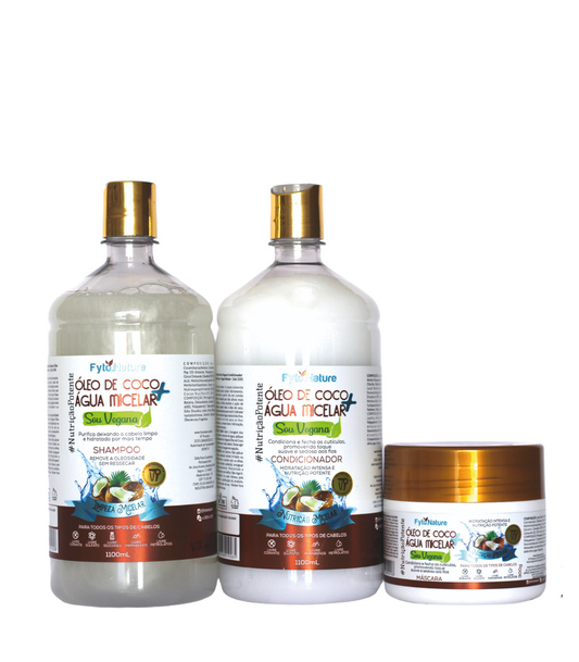 Kit Sou Vegan Óleo de Coco e Agua Micelar
